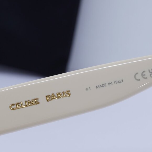 Celine CL40253F 25F TRIOMPHE Square Sunglasses - Cream/Brown Gradient - Picture 8 of 11